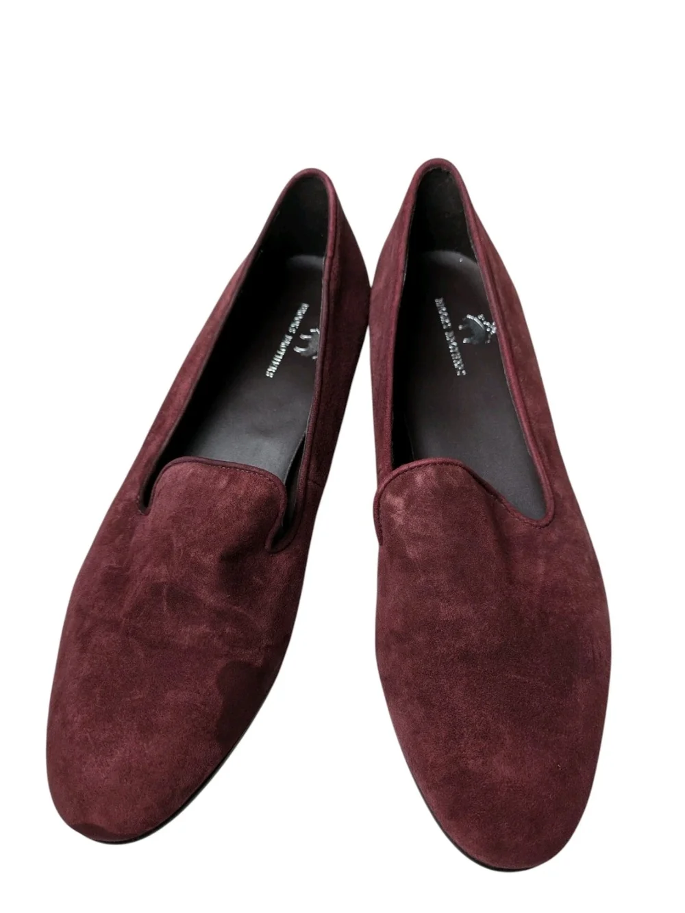 Brooks Brothers Burgundy Suede Flats 7.5